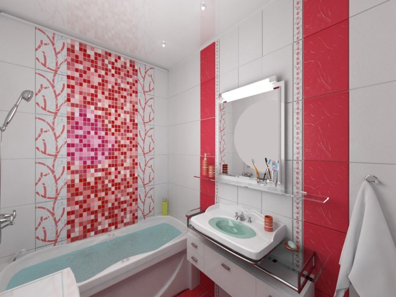 Красная Ванная Комната Дизайн Фото