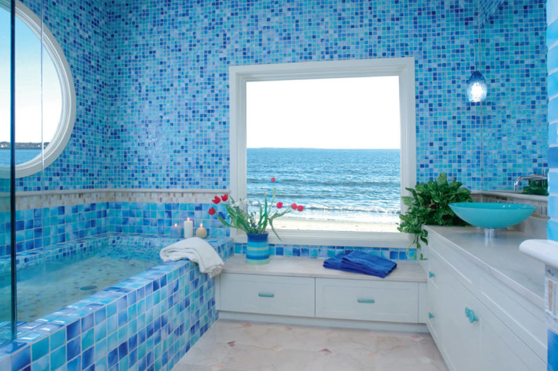 Ванная Комната Белая С Голубым Фото
