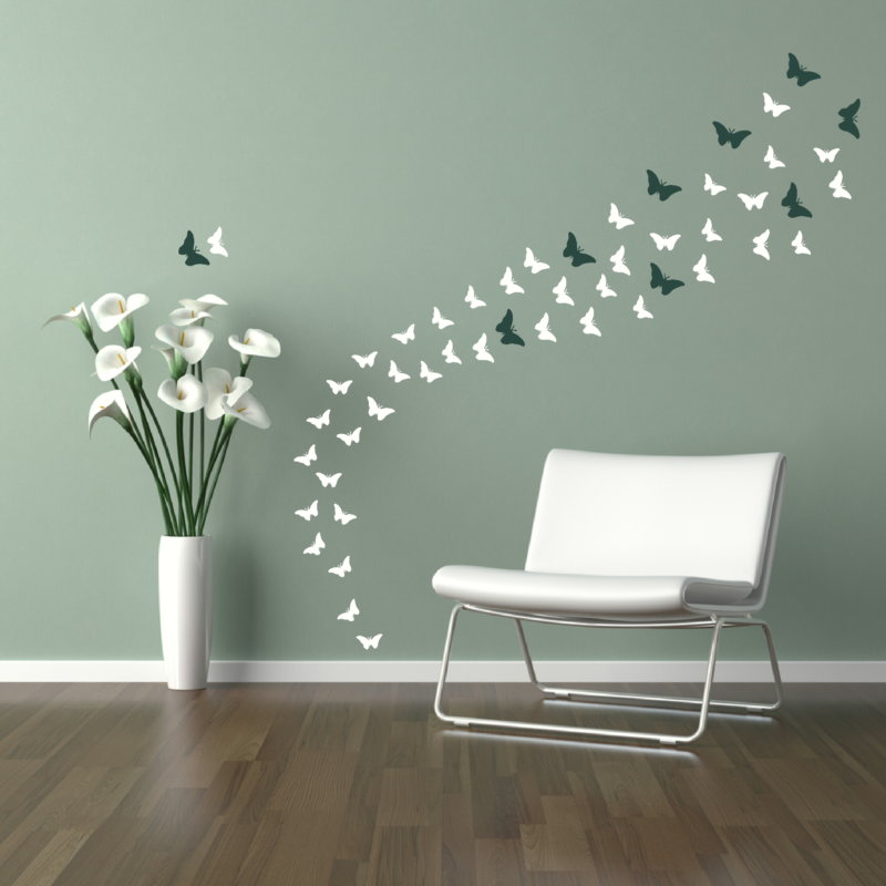Бабочки на стену — идеальный вариант декора стен (75 фото)