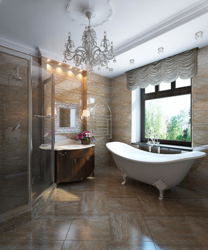 Дизайн ванной комнаты с окном: 150+ реальных фото примеров и идей оформления