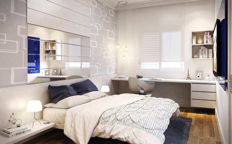 Маленькая спальня: дизайн, стили интерьера, декор и мебель, + реальных фото маленьких спален
